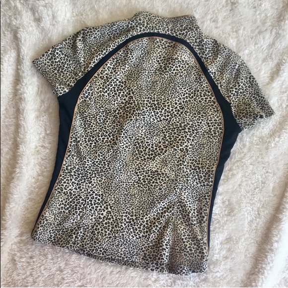 Cheetah Animal Print Sport Shirt Size S - Picture 6 of 8